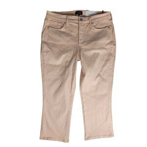 NYDJ Women’s Jeans Size 16 Chloe Capri Crop Stretch Melon Side Slits (18)